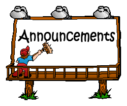 Announcements