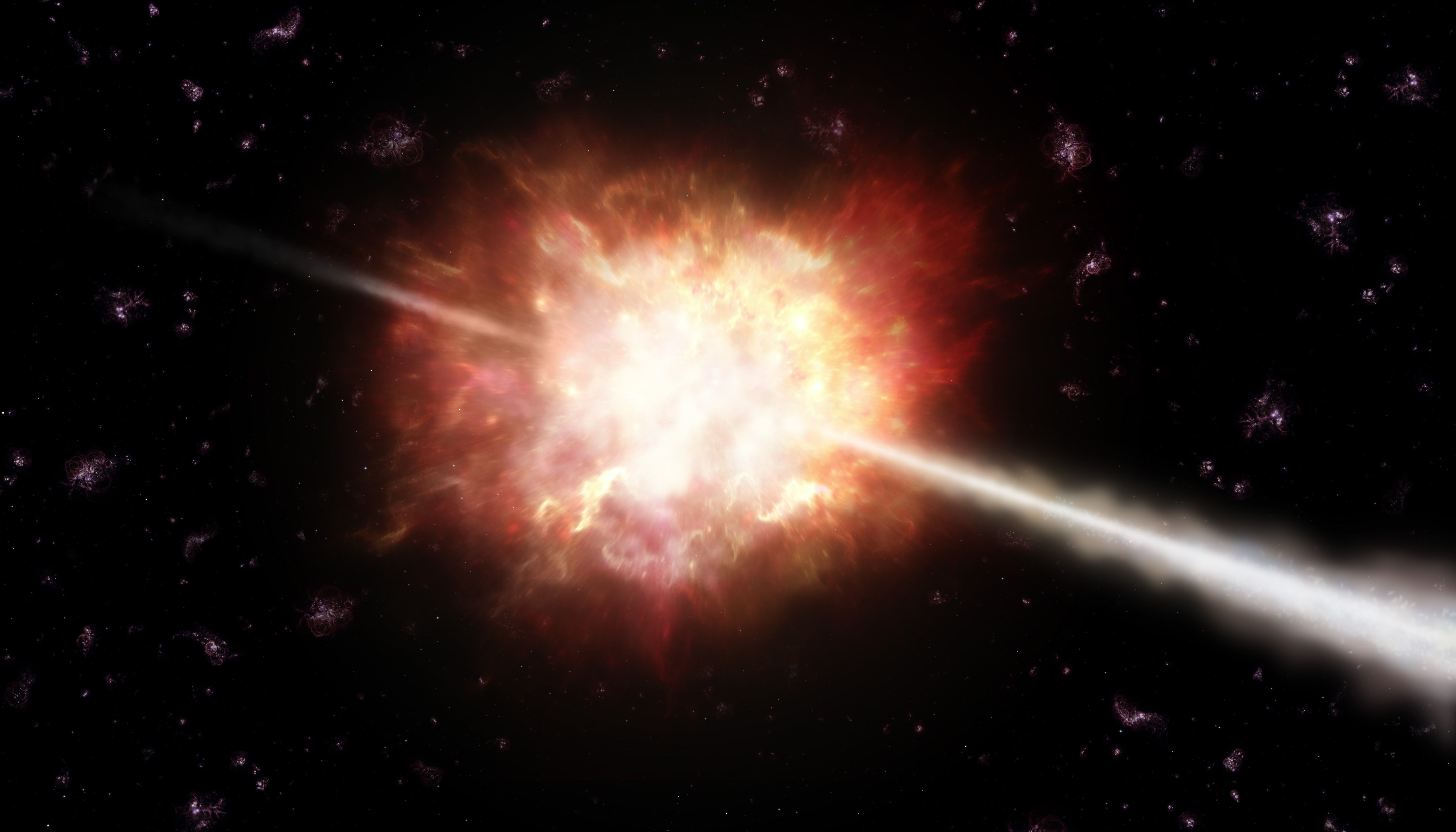 Planet explodes