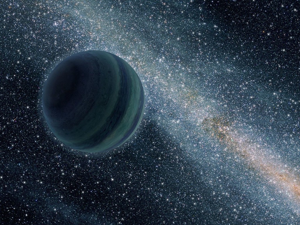 Planet in space depiction