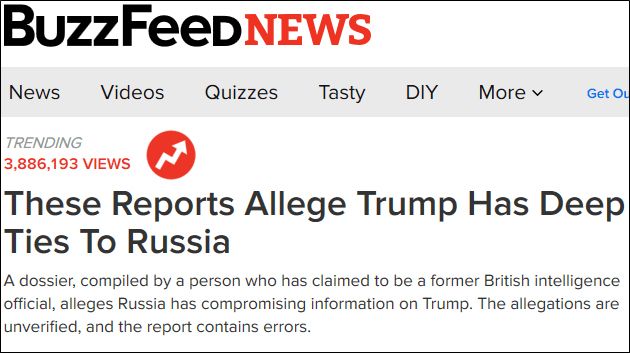BuzzFeed Intelligence Report Heading