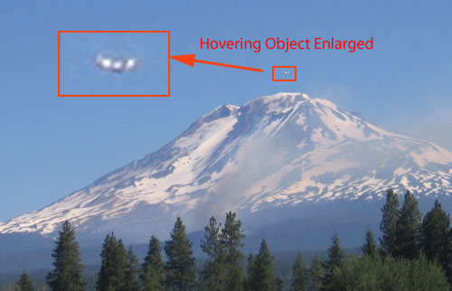 Mt. Adams UFO Hovering above