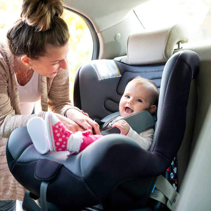 Baby in car seat