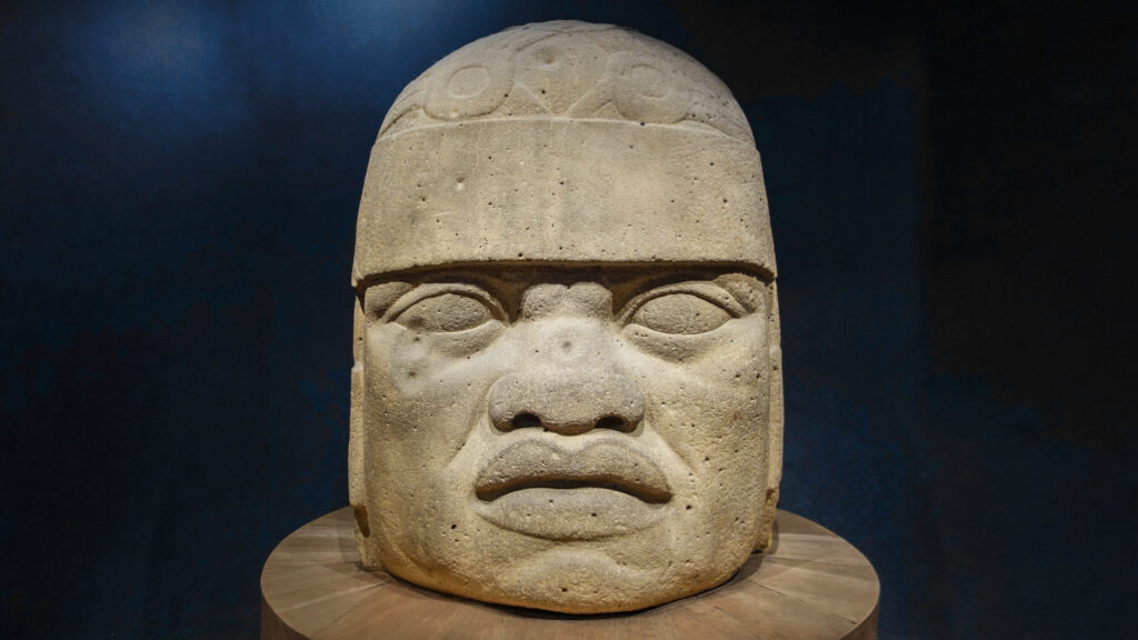 Olmec Head Carving
