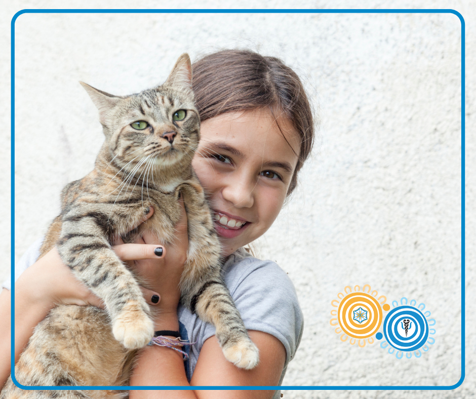 Girl and cat