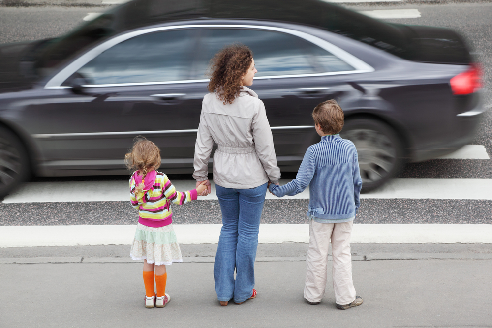 Woman and children