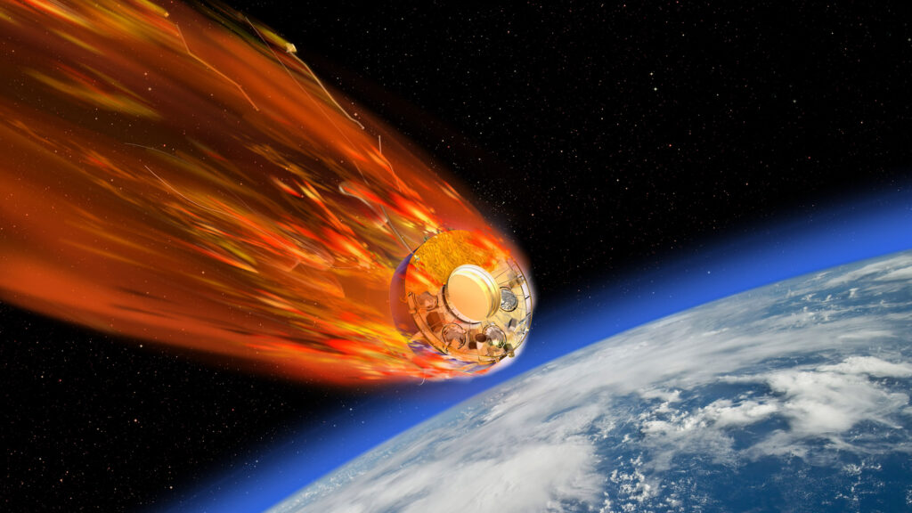Satellite crash