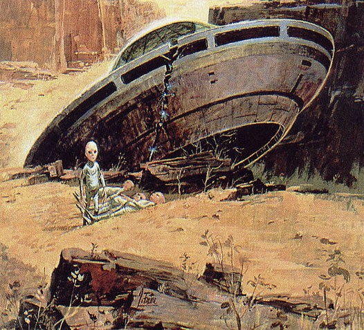 ET Ship Crash Depiction