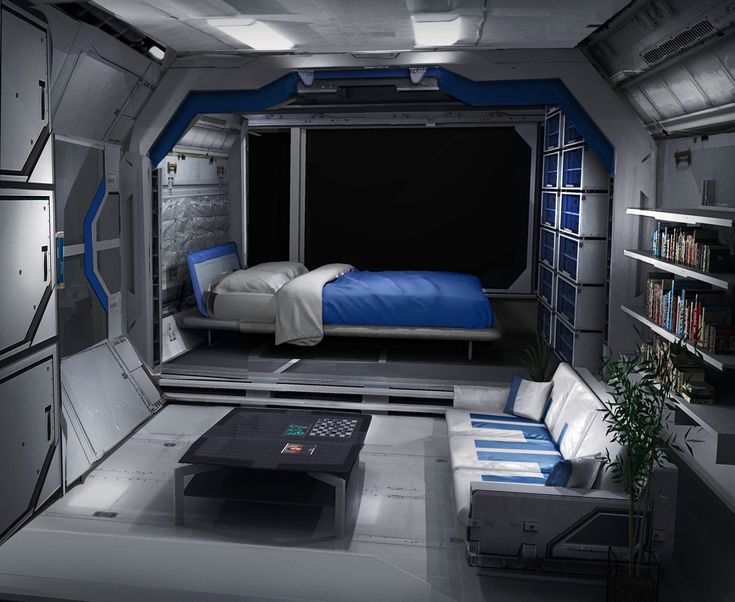 Spaceship sleeping quarters